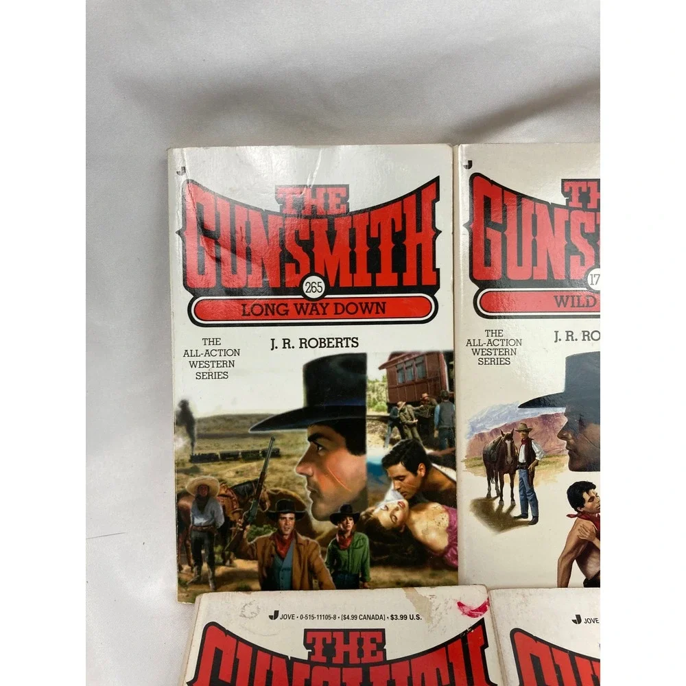 J.R. Roberts The Gunsmith Western Paperback Lot of 6 Nos 123, 130, 137 & 3 more